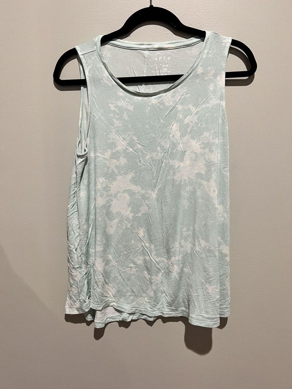 Apt. 9 Green TieDye printed Tank Top - Large